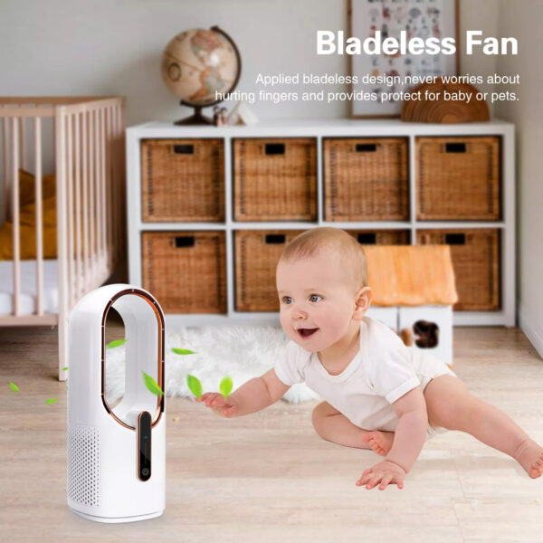 Bladeless Portable USB Fan Desk Cooling Air Fans - Image 2